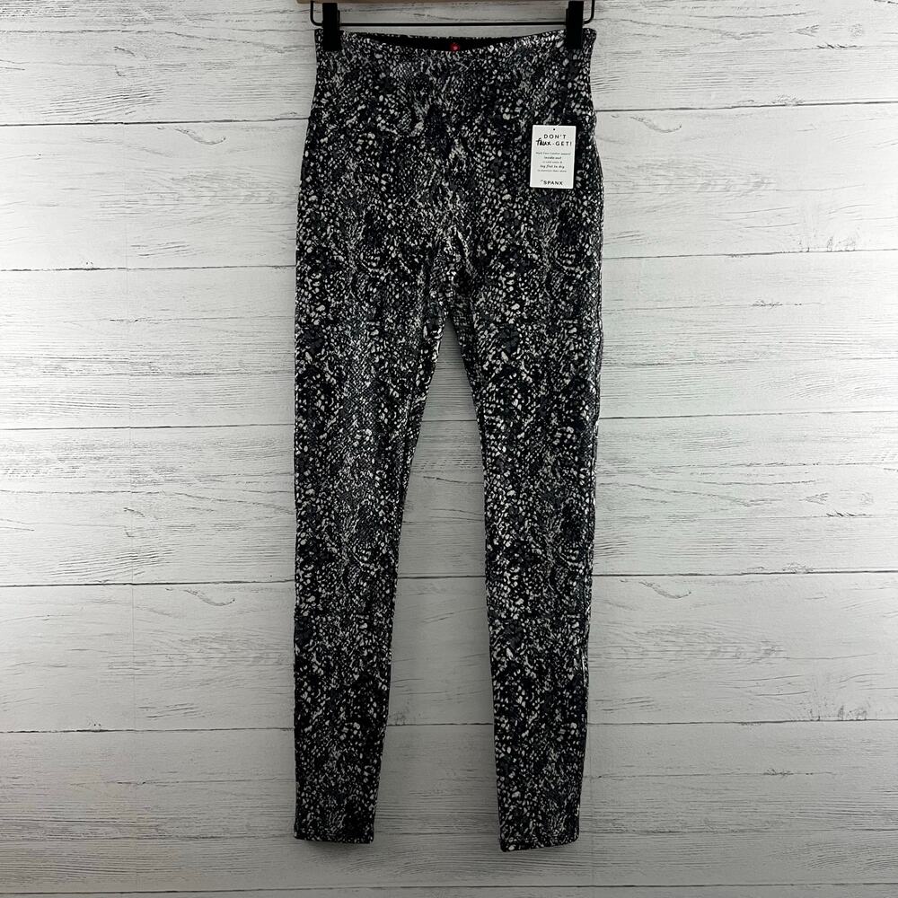Spanx NWT Printed Reptile Texture High Waist Leggings Size M